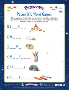 Peterrific Spelling Game