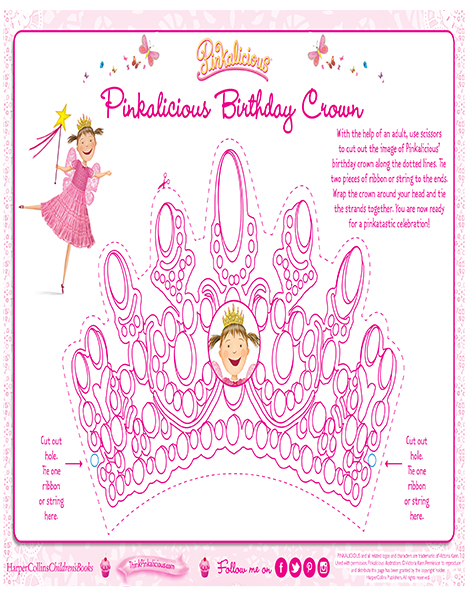 Pinkalicious Birthday Crown