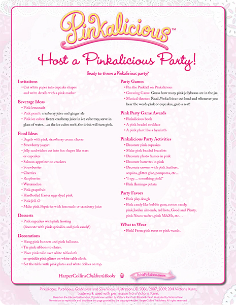 Host a Pinkalicious Party