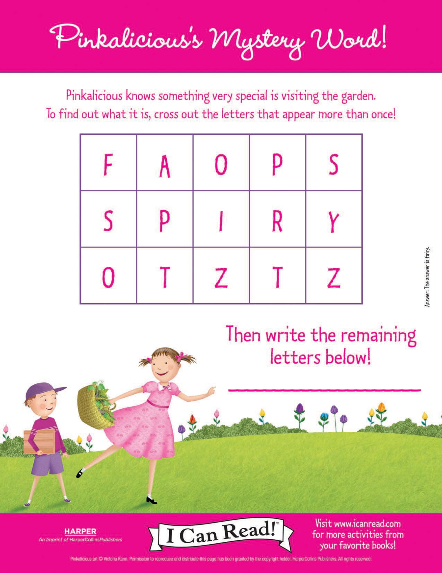 Pinkalicious’s Mystery Word
